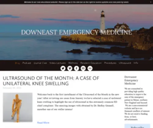 Downeastem.org(Downeast Emergency Medicine) Screenshot
