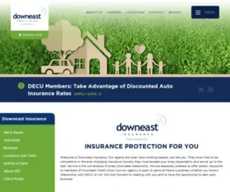 Downeastinsurance.com(Downeast Credit Union) Screenshot