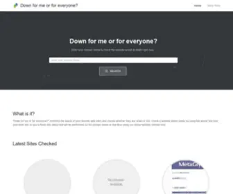 Downformeorforeveryone.com(Helps you find out if your website) Screenshot