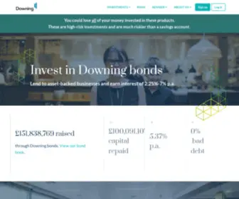 Downingcrowd.co.uk(Downing Crowd bonds can now be held in an Innovative Finance ISA (IFISA)) Screenshot