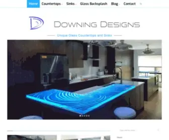 Downingdesigns.com(Glass countertops) Screenshot