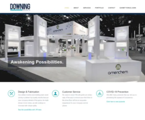 Downingexhibits.com(Downing Exhibits) Screenshot