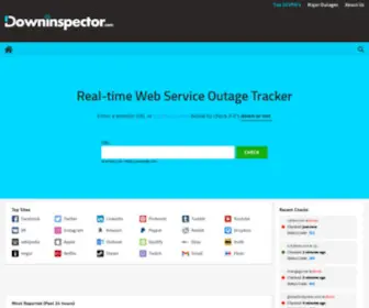 Downinspector.com(Find out why a website) Screenshot