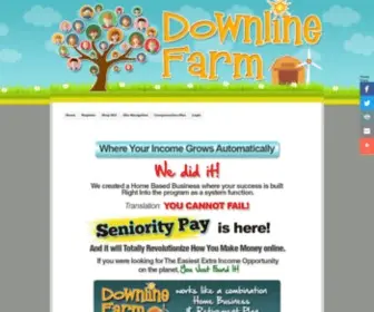Downlinefarm.com(Downline Farm Sales Page Design) Screenshot