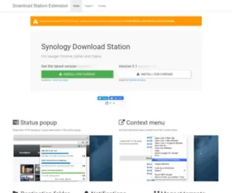 Download-Station-Extension.com(Synology Download Station Extension for Google Chrome & Safari) Screenshot