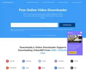 Download4.cc(100% Free and Safe Online Video Downloader) Screenshot