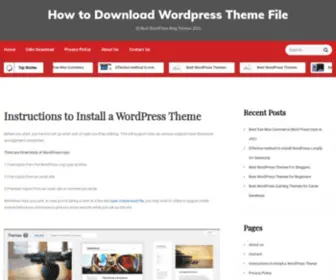 Downloadfil.es(Instructions to Install a WordPress Theme) Screenshot