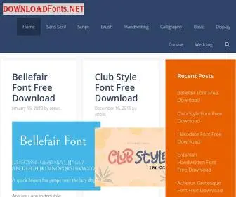 Downloadfonts.net(Download Fonts) Screenshot