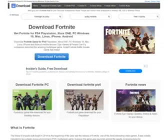 Downloadfortnite.com(Download Fortnite Game for) Screenshot