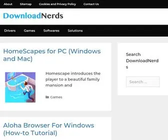 Downloadnerds.com(Download Nerds) Screenshot