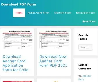 Downloadpdfform.in(Download PDF Form) Screenshot