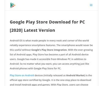 Downloadplaystoreforpc.com(Google Play Store Download for PC) Screenshot