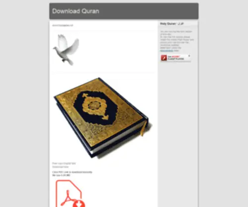 Downloadquran.net(Download The Quran In English Language) Screenshot