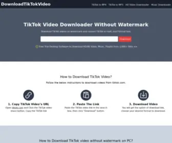 Downloadtiktokvideo.cc(Best TikTok Video Downloader) Screenshot