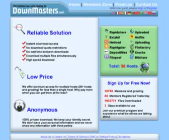 Downmasters.com(downmasters) Screenshot