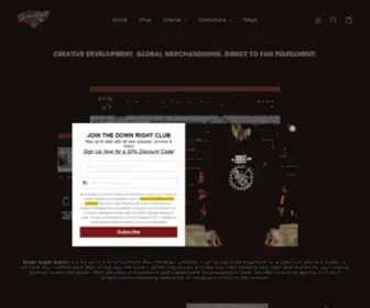 Downrightmerch.com(Down Right Merchandise) Screenshot