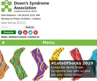 Downs-SYNdrome.org.uk(Down's Syndrome Association) Screenshot