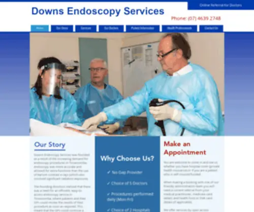 Downsendo.com.au(We are managed by four endoscopists) Screenshot