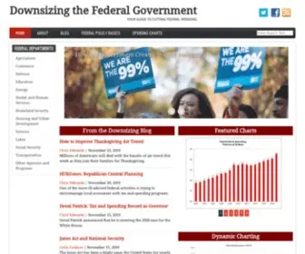 Downsizinggovernment.org(Downsizing the Federal Government) Screenshot
