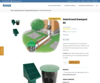 Downspouts.com(The hidden underground downspout extension that you can mow right over. Kit) Screenshot
