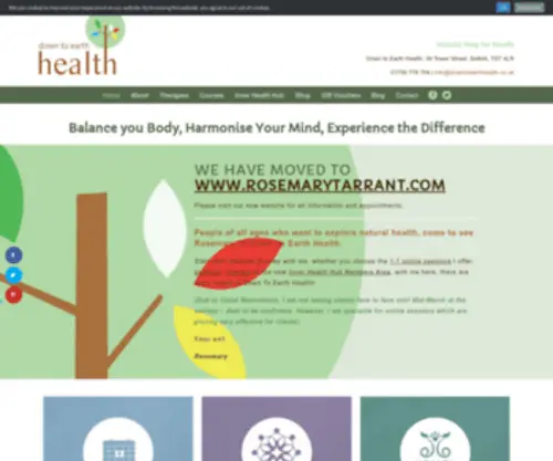 Downtoearthhealth.co.uk(Down to Earth Health) Screenshot