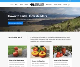 Downtoearthhomesteaders.com(Down to Earth Homesteaders) Screenshot