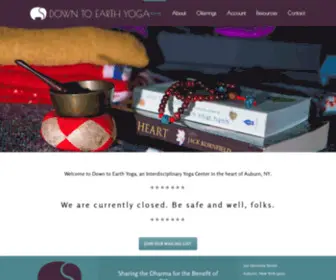 Downtoearthyoga.com(Sharing the Dharma for the Benefit of Others) Screenshot