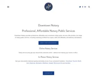 Downtown-Notary.ca(Downtown Notary) Screenshot