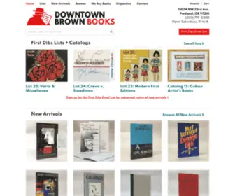Downtownbrown.com(Downtown Brown Books) Screenshot