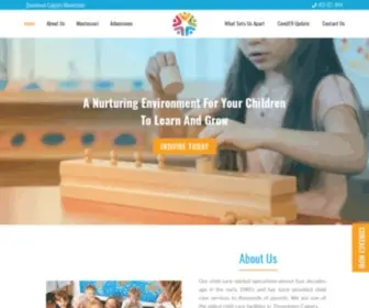 Downtowncalgarymontessori.ca(Montessori Downtown) Screenshot