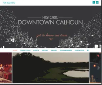 Downtowncalhounga.com(Historic Downtown Calhoun Downtown Development Authority) Screenshot