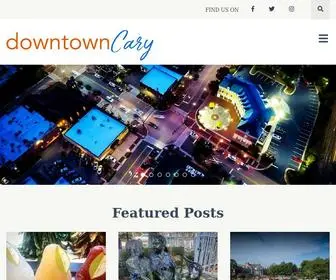 Downtowncarync.org(Explore Downtown Cary) Screenshot