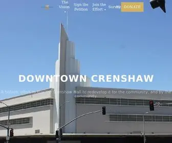 Downtowncrenshaw.com(Downtown Crenshaw) Screenshot