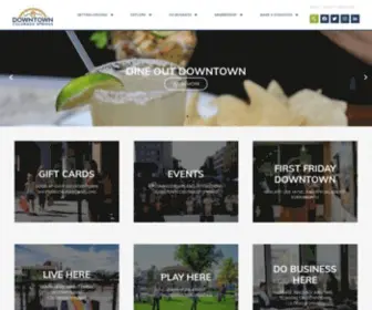 Downtowncs.com(Downtown Partnership of Colorado Springs CO) Screenshot