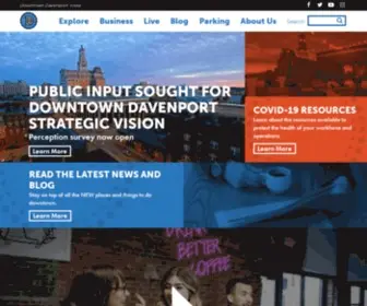 Downtowndavenport.com(Downtown Davenport Partnership) Screenshot