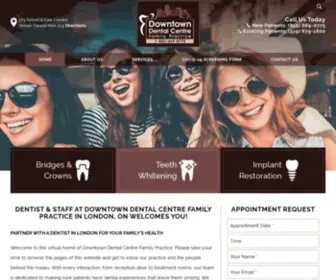 Downtowndentalcentre.ca(We will gladly be responsible for your gorgeous smile) Screenshot