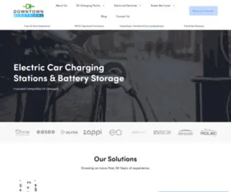 Downtownelectrical.com(EV Charging Stations & Battery Storage in Leeds) Screenshot