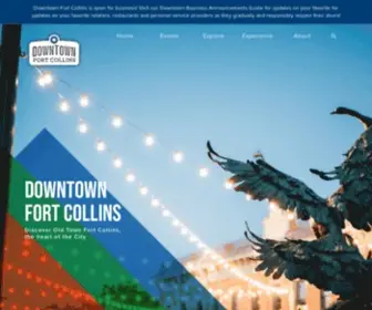 Downtownfortcollins.com(Downtown Fort Collins Business Association) Screenshot