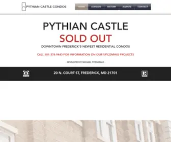 Downtownfrederickcondos.com(Pythian Castle Condos New Condos For Sale Downtown Frederick) Screenshot