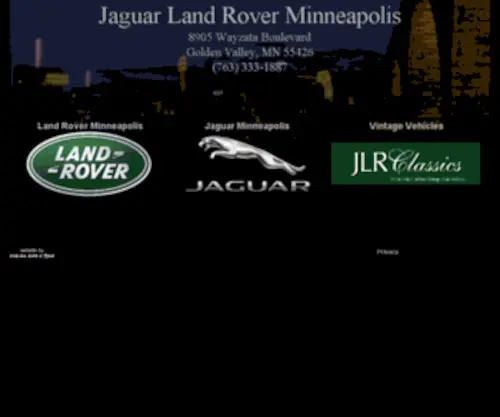 Downtownjaguar.com(Jaguar Land Rover of Minneapolis) Screenshot
