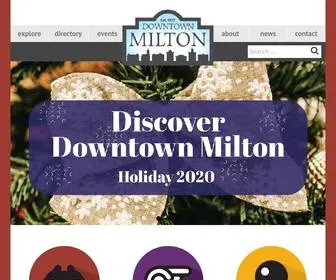 Downtownmilton.com(Downtown Milton Business Improvement Area) Screenshot