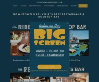 Downtownsportingclub.com(Nashville Restaurant) Screenshot