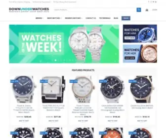 Downunderwatches.com(Buy Watch Online) Screenshot