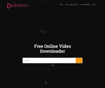 Downvi.com(Downvi Free Online Video Downloader) Screenshot