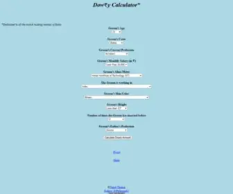 Dowrycalculator.com(Dowry Calculator) Screenshot