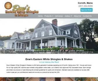 Dowseasternwhiteshingles.com(Dow’s Eastern White Shingles & Shakes) Screenshot