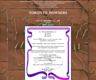 Dowsers.info(Dowsing and Dowsers in Toronto) Screenshot