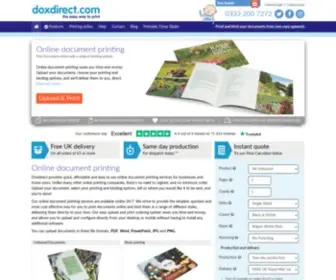 DoxDirect.com(Online Document Printing) Screenshot