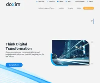 Doxim.com(Transforming Customer Experience) Screenshot