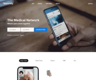 Doximity.com(Clinician's Network & Healthcare Directory for Doctors) Screenshot